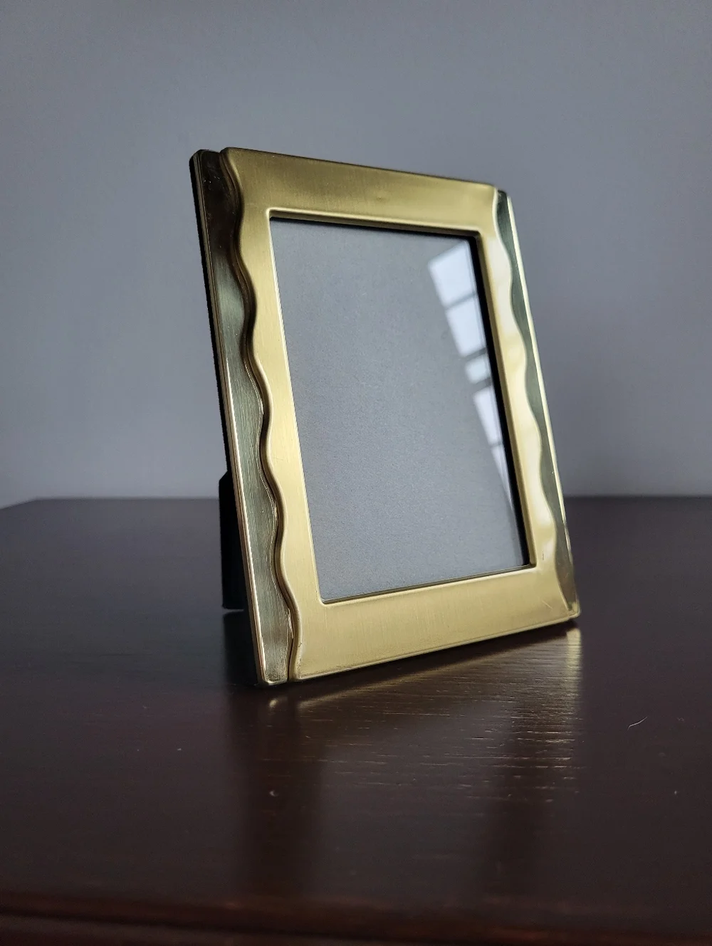 Burnes of Boston Gold Tone Wavy Layered Photo Frame, 4.75